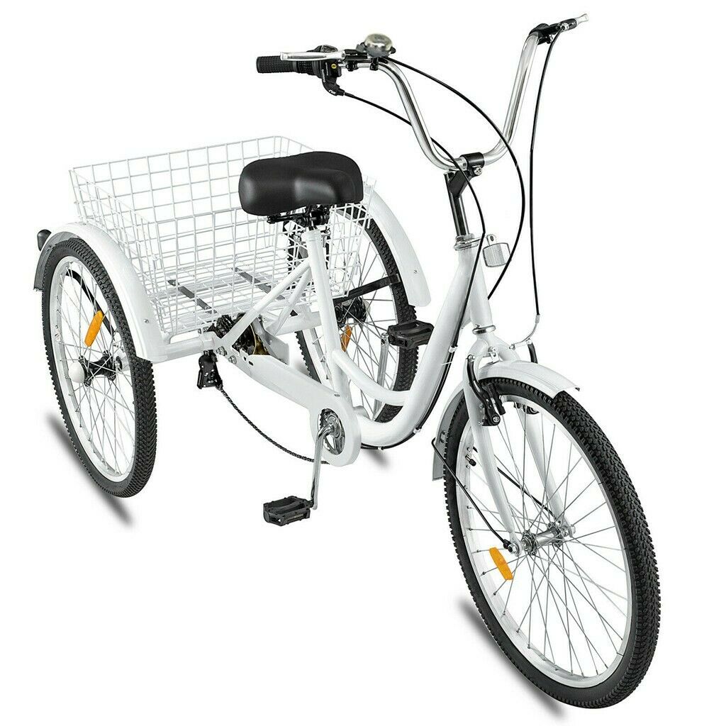 Heavy Duty Adult Three Wheeled Tricycle Bike 24" - My Home Accessories