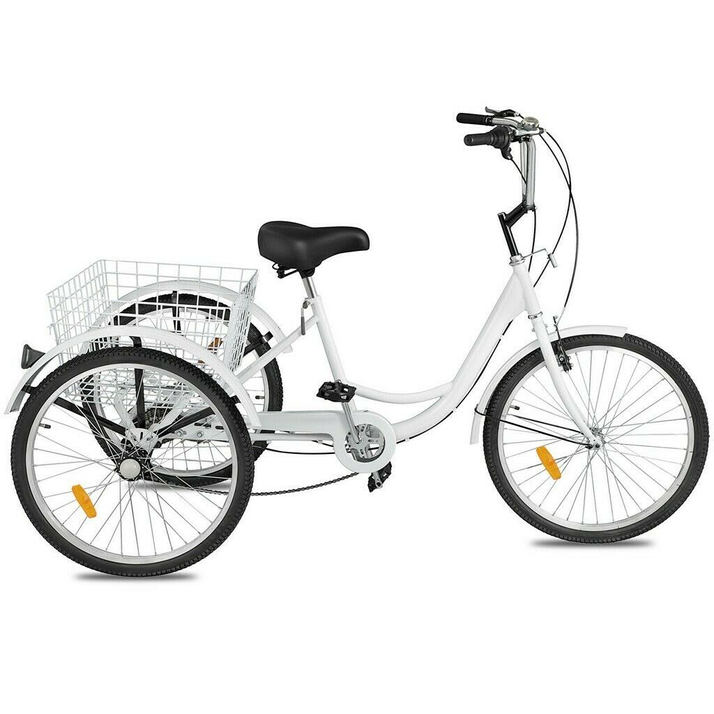 Heavy Duty Adult Three Wheeled Tricycle Bike 24" - My Home Accessories