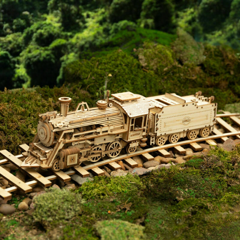 3D Wooden Adult Train Puzzle 1:80 Scale - My Home Accessories